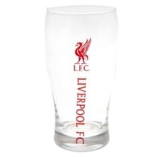 Image of Liverpool FC Tulip Pint Glass Beer Fan Gift Premier Leagues Official Licensed