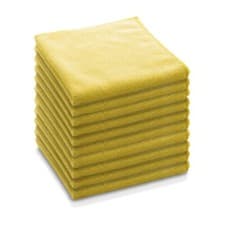 Image of 10x e-cloth Professional General Purpose Microfibre Home Cleaning Cloth - YELLOW