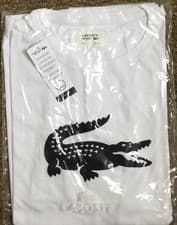 Image of Lacoste Sport Color White/Black T-shirt for Men Size 7-2XL