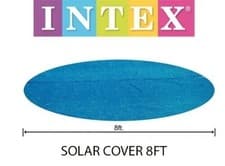 Image of INTEX 8FT OR 10FT SOLAR POOL COVER HEATS CLEAN DEBRIS PADDLING SWIMMING BNIB