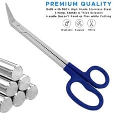 Image of Extra Long Handled Toenail Scissors for Pedicure Podiatry Chiropody UK - 19cm