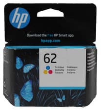 Image of Genuine Original HP 62 Colour Ink Cartridge - Oct 2025