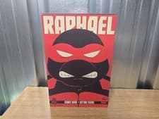 Image of BST AXN Teenage Mutant Ninja Turtles - Raphael Exclusive Figure & Comic Book