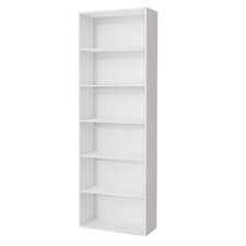 Image of 6 Tier Bookcase with Shelving Unit for Storage Bookshelf Living Room Office