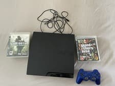 Image of PlayStation 3 Slim Bundle Console with Controller8 Games