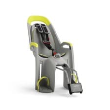 Image of Hamax Amaze Child Bike Seat - Frame Mount - Light Grey/Lime