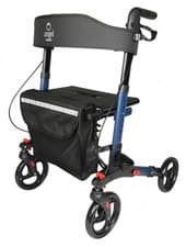 Image of Lightweight Folding Mobility Rollator Walking Frame Zimmer 4 Wheels with Seat