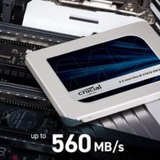 Image of Crucial MX500 500GB 3D NAND SATA 2.5 Inch Internal SSD - Up to 560MB/s - CT500MX