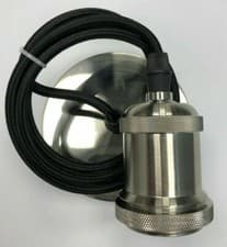 Image of LED Globe Vintage Ceiling Rose Light Flex Pendant LampHolder E27 ES Adjustable