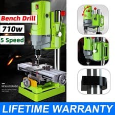 Image of 710w Rotary Pillar Drill 5 Speed Heavy Duty Bench Press Drilling Table Stand