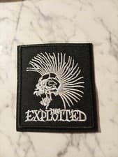 Image of The Exploited Patch Iron On Sew On Embroidered Patch 😈