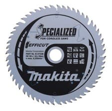 Image of Makita 165mm 56 Tooth 20mm Bore Plunge Saw Blade Efficut B-57336