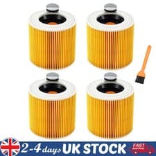 Image of 4pcs Cartridge Filter for Karcher Wet & Dry WD2 WD3 A2004 WD2 Plus Vacuum Hoover