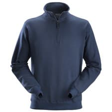 Image of Snickers Workwear 1/2 Zip Sweatshirt Jumper Hoodie Black Blue Grey S - XXXL 2818