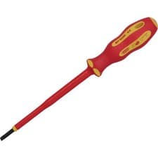 Image of Draper Expert Ergo Plus VDE Insulated Parallel Slotted Screwdriver 3.5mm 100mm