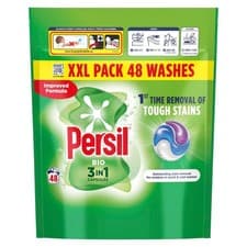 Image of Persil 3 in 1 Bio Washing Capsules Pods Tablets Laundry 48 Washes