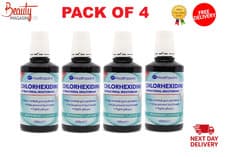 Image of Chlorhexidine Mouthwash 400ml Peppermint Antibacterial Oral Rinse 4 Pack
