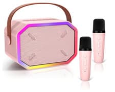 Image of Karaoke Machine for Kids, Portable Bluetooth Karaoke Machine with 2 Microphones