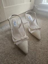Image of Dune London Celeste Nude Bow Detail Court Heels - Size 4