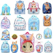Image of Peter Rabbit Backpack 3D Ears Lily Back to School Bag Gym Bag Rucksack Satchel