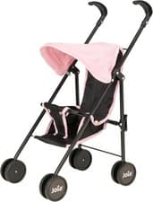 Image of HTI Joie Mini Pushchair | Childrens Stroller Pram In Black & Pink | Childrens Ba