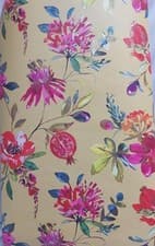 Image of Holden Premium Paste the wall Wallpaper Ezri Ochre 42000 Bright Tropical Floral