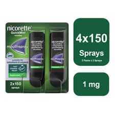 Image of Nicorette Freshmint Quickmist 1mg/Spray Mouth Spray 2 x 2 - 8 Weeks* Bundle