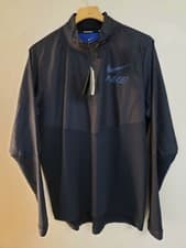 Image of Nike Dry Element Size Large Mens 1/2 Zip Running Top Blue SBV4725-451