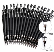 Image of 10 Pack Black Gel Pens | 0.5mm Fine Tip | Smooth Writing | Quick Dry Ink | Offic