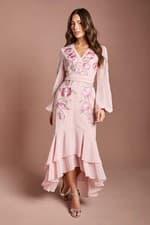 Image of Coast Blush Fit & Flare Dress Womens Occasion Dresses