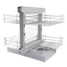 Image of KuKoo RH Magic Corner Kitchen Pull Out Baskets, Slide Out