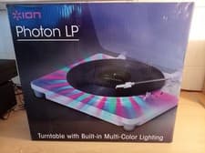 Image of Ion Audio Photon LP-3 Turntable with Multi-Colored Lighting Display and USB