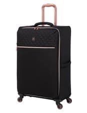 Image of it Luggage Divinity Black Cabin Suitcase with TSA Lock, 46 L.