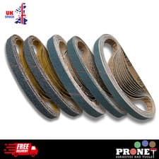 Image of 10 x 330mm Zirconia Sanding Belts // Mixed Pack of 40 Belts // 40, 60, 80 & 120