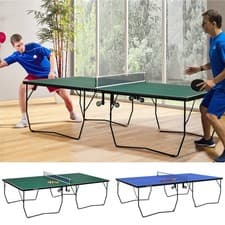 Image of 9FT Table Tennis Table w/ 8 Wheels, Folding Ping Pong Table