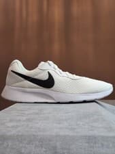 Image of Nike Tanjun DJ6258-100 Mens White Black Barely Volt Size 9.5 Running Shoes 11W