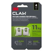 Image of 3M Claw Drywall Picture Hanger 11kg (Pack of 2) - 7100269194