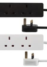 Image of Mains Extension Lead Power Cable 1 2 4 8 Gang Way Surge Protected UK Plug Socket