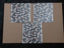 Image of 3 ×Mosaic Copper Tiles 304x298mm