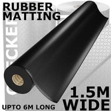 Image of 3mm & 5mm Rubber Flooring Matting Heavy Duty Mat Anti Slip Garage 1.5m Wide