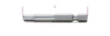 Image of Beta Tools 862 PE 1x 1/4" Hex Drive Hexagon Bit for Power Driver 6 x 50mm Long