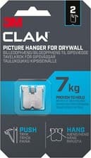 Image of 3M CLAW Drywall Picture Hanger 7 kg 3PH7-2UKN, 2 hangers