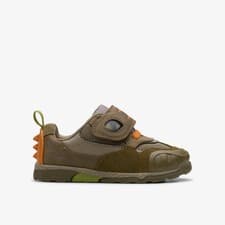 Image of Clarks Boys,Girls,Kids Unisex Steggy 2 See Toddler Khaki Trainers,Riptape