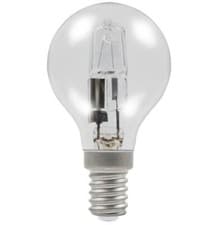 Image of Heathfield 18w SES E14 Clear Halogen Golfball Energy Saving Bulb - Pack of 10