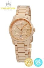 Image of Gucci YA126567 G-Timeless 27mm Rose Gold Ladies Watch - New