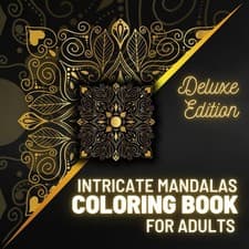 Image of Intricate Mandalas Coloring Book for Adults Coloring Book with 100 Detailed M...