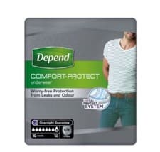 Image of Depend Comfort Protect Incontinence Pants for Men - Small/Medium - 10 Pants