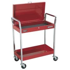 Image of Sealey CX104 Trolley 2-Level Heavy-Duty with Lockable Top
