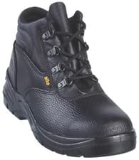 Image of Safety Boots Steel Toe, Leather Upper, SRA Slip-Resistant, EN 20345, Size 11