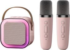 Image of Karaoke Machines for Kids Adults, Mini Karaoke Machine with 2 Wireless Micropho